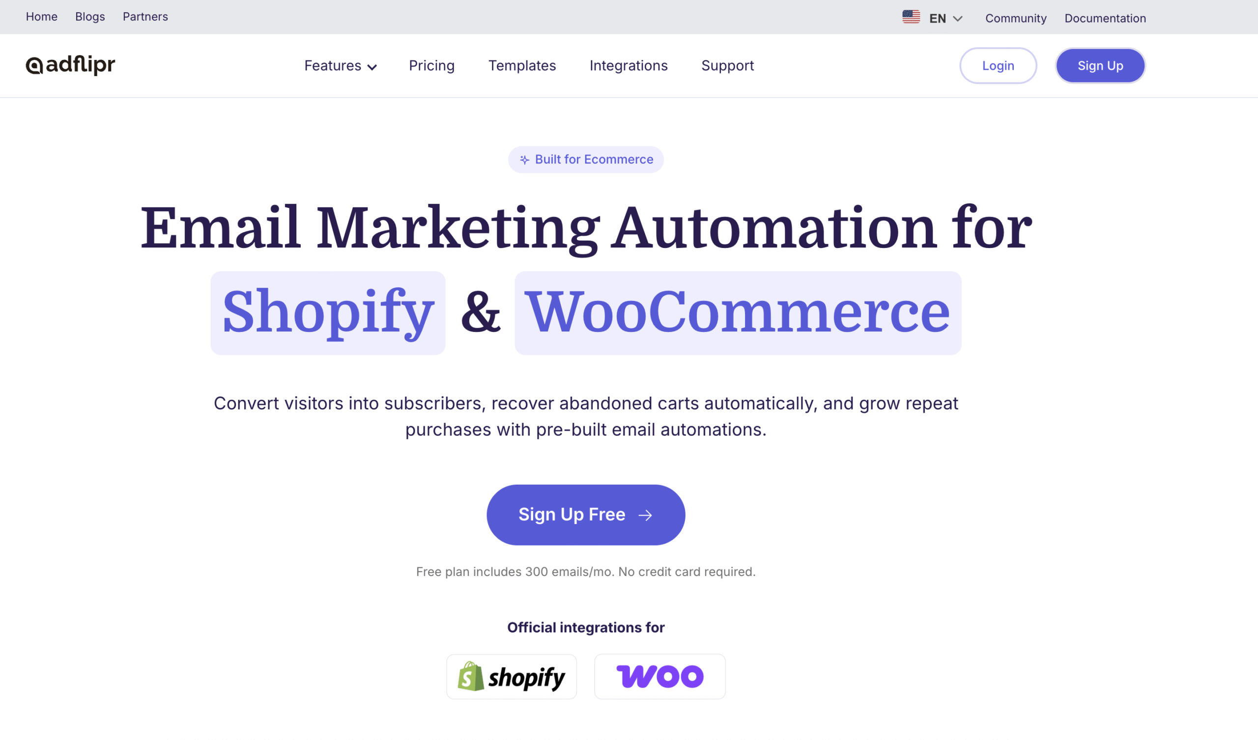 Adflipr App Dashboard - Email, Popups and Cart Recovery